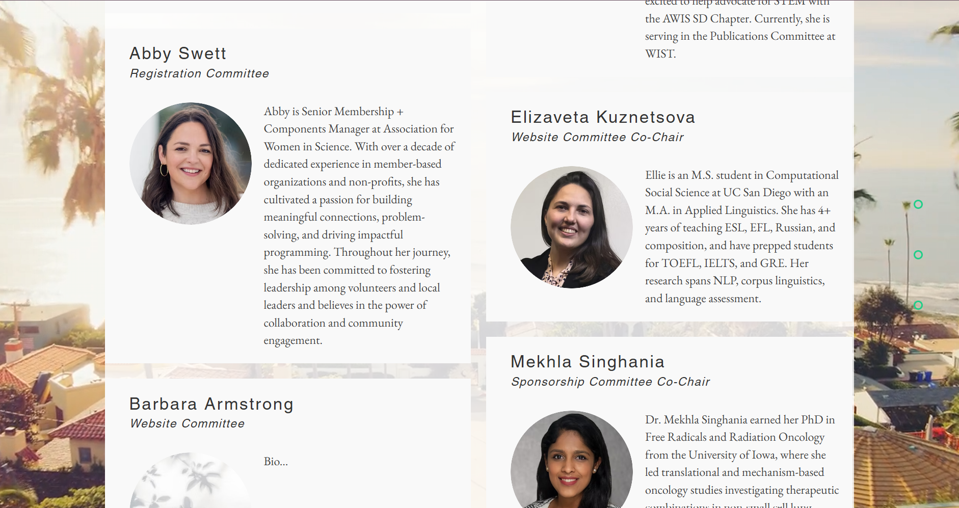 WIST 2025 organizing committee members